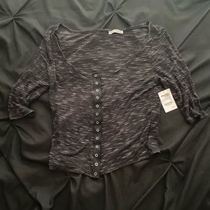 Charlotte Russe Gray Crop Top